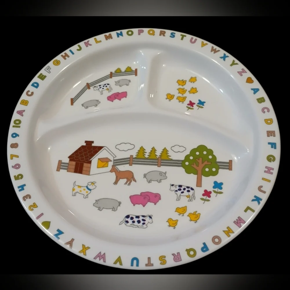Farm Style Child's Dinnerware Set 4 Piece